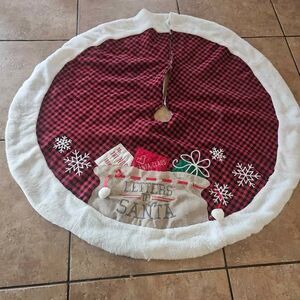 Christmas Tree Skirt 44" Letters To Santa